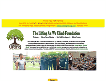 Tablet Screenshot of liftingasweclimb.com